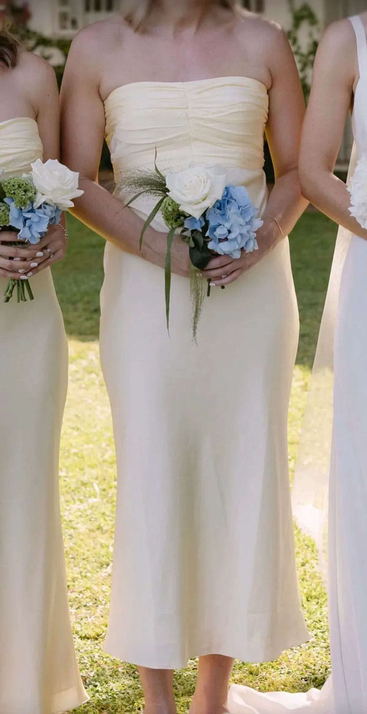 Shona Joy Luxe Strapless Ruched Bodice Midi Dress  - Image 4