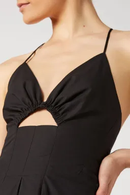 Scanlan Theodore Cotton Strappy Dress Black Size 8 for rent on The Volte - image 3