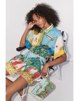 ALEMAIS All Aboard Linen Shirt and Skirt Set Size 10 AU for rent on The Volte - image 7