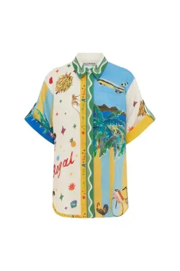 ALEMAIS All Aboard Linen Shirt and Skirt Set Size 10 AU for rent on The Volte - image 14