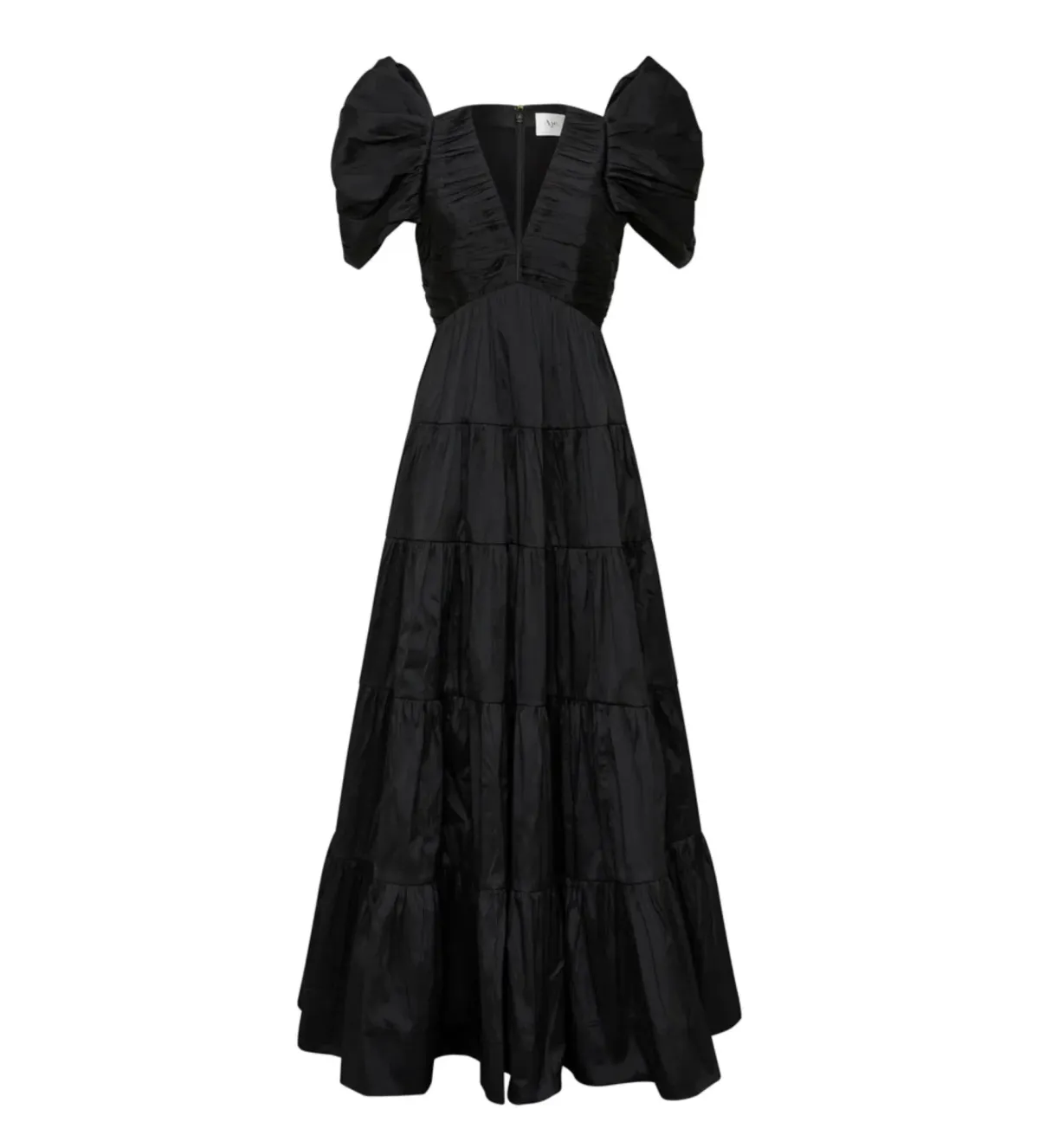 Aje Statuesque Tiered Gown Black Size 14 - Image 5