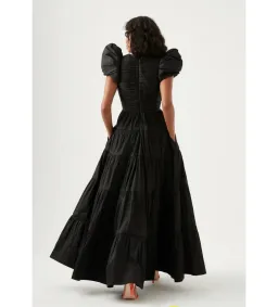 Aje Statuesque Tiered Gown Black Size 14 for rent on The Volte - image 4