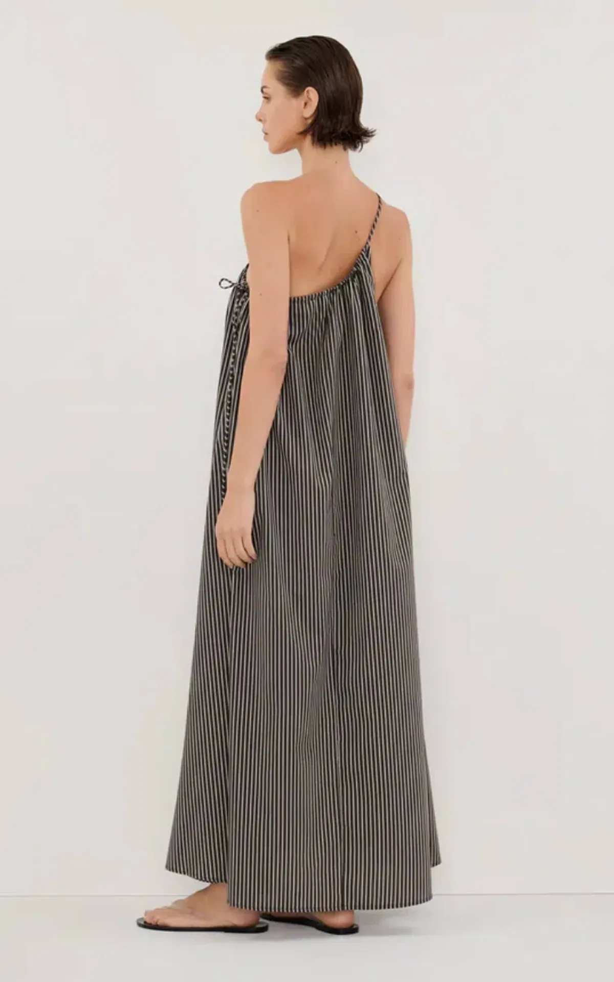 PALMA BITTER CHOC SILK BLEND MIDI DRESS - Image 3