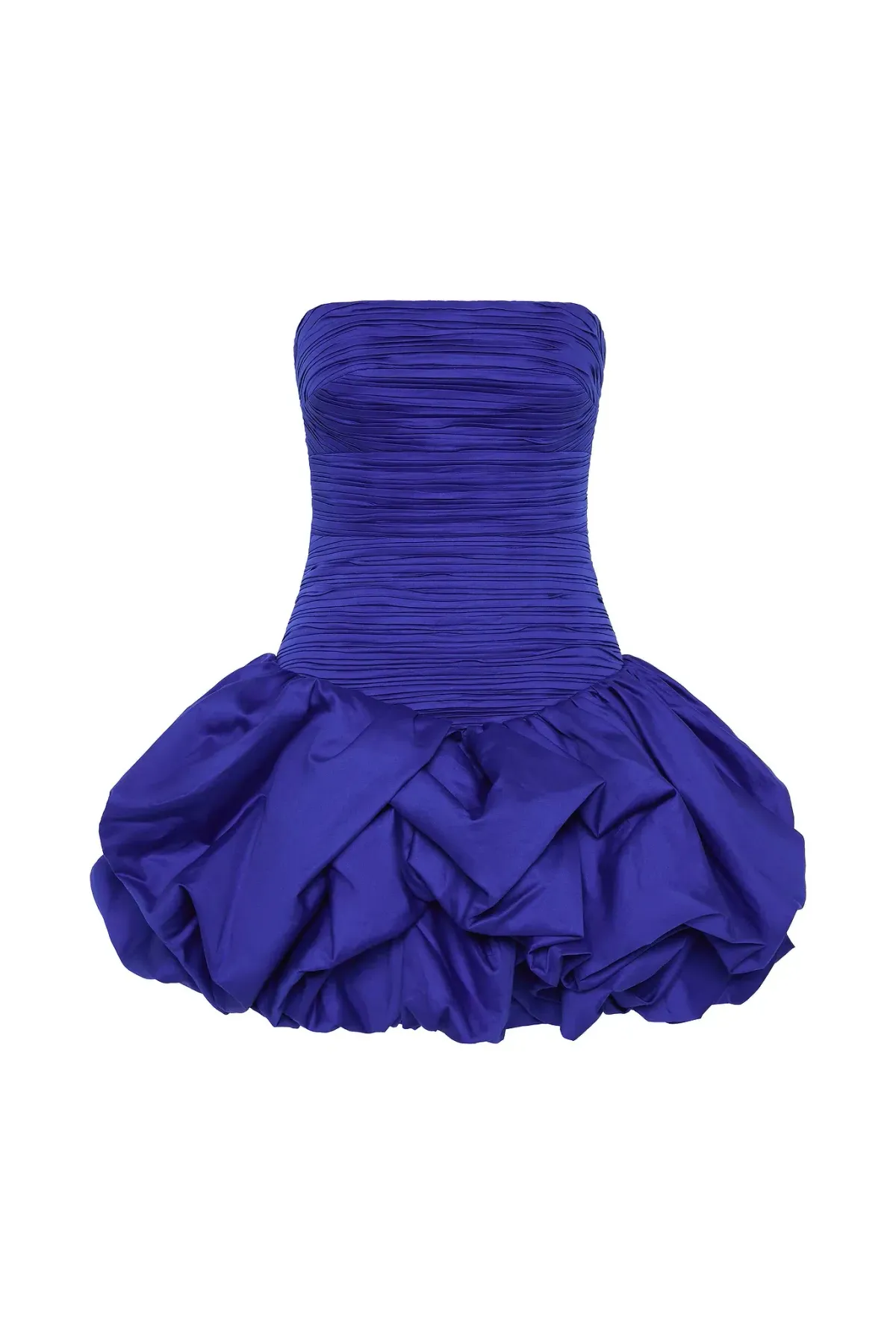 Aje - Violette Bubble Hem Mini Dress in Cobalt - Size 10 - Image 2
