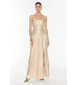 Manning Cartell Love And Lustre Maxi Dress Gold Size 6 for rent on The Volte - image 1