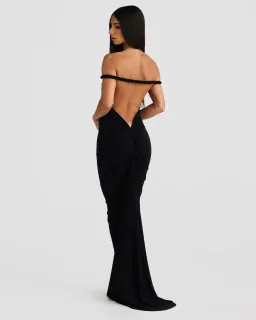 Melani The Label Maia Maxi Dress Black Size 10 for rent on The Volte - image 7