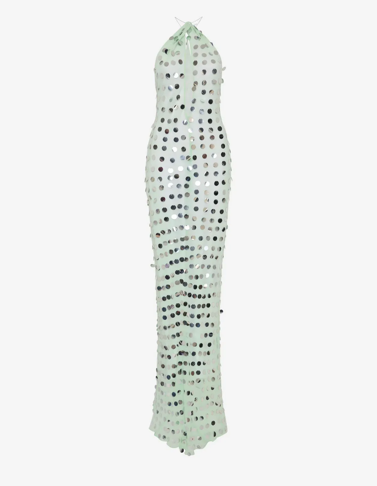 Misha The Mirror Bead Maxi Dress in Mint Size 8 - Image 5