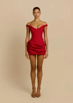 Arcina Ori Avery Mini Dress in Red Size 6 for rent on The Volte - image 1