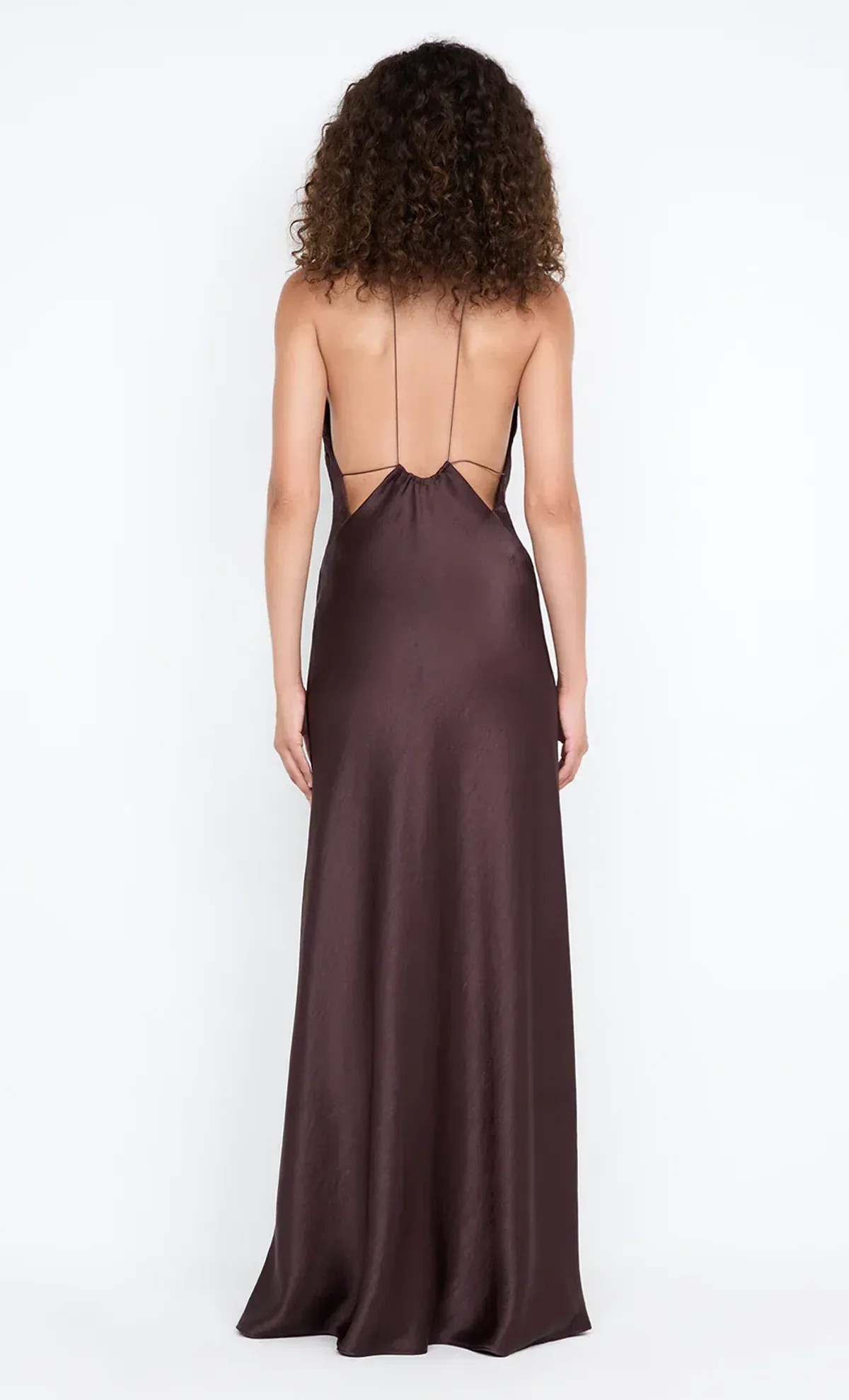 ARIAHN MAXI DRESS - DARK CHOCOLATE - Image 2