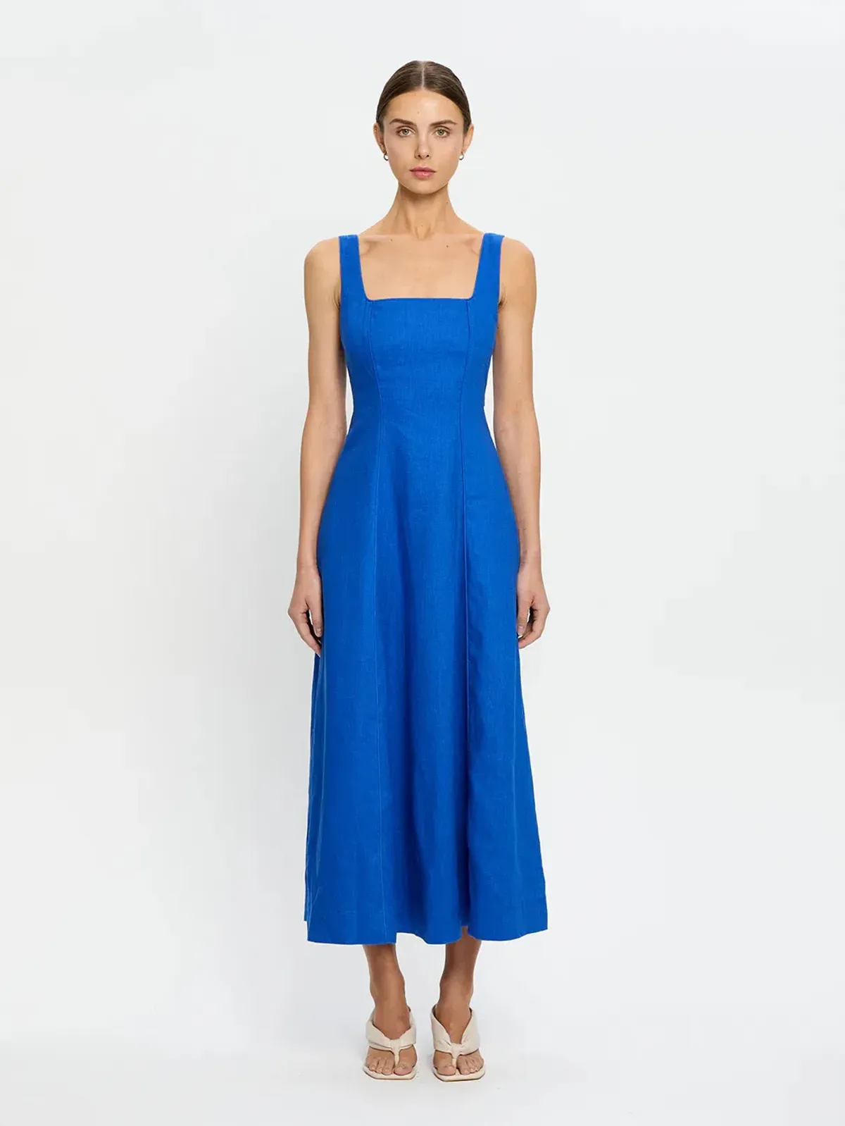 Kivari Elise Midi Dress; cobalt blue; size 10  - Image 1