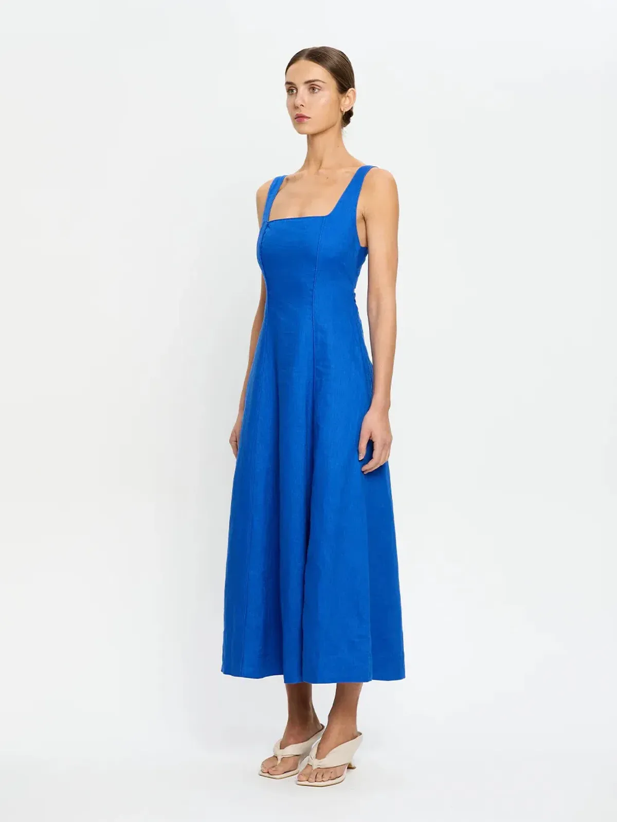Kivari Elise Midi Dress; cobalt blue; size 10  - Image 4