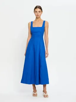 Kivari Elise Midi Dress; cobalt blue; size 10  for rent on The Volte - image 6