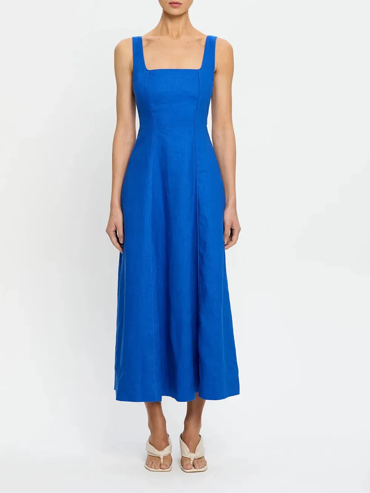 Kivari Elise Midi Dress; cobalt blue; size 10  - Image 5