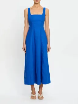 Kivari Elise Midi Dress; cobalt blue; size 10  for rent on The Volte - image 5