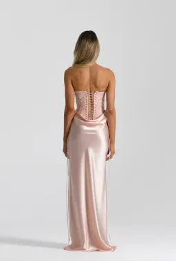Natalie rolt, Verity Bustier & Evelyn Skirt Baby Pink, size 0 (au6)  for rent on The Volte - image 3