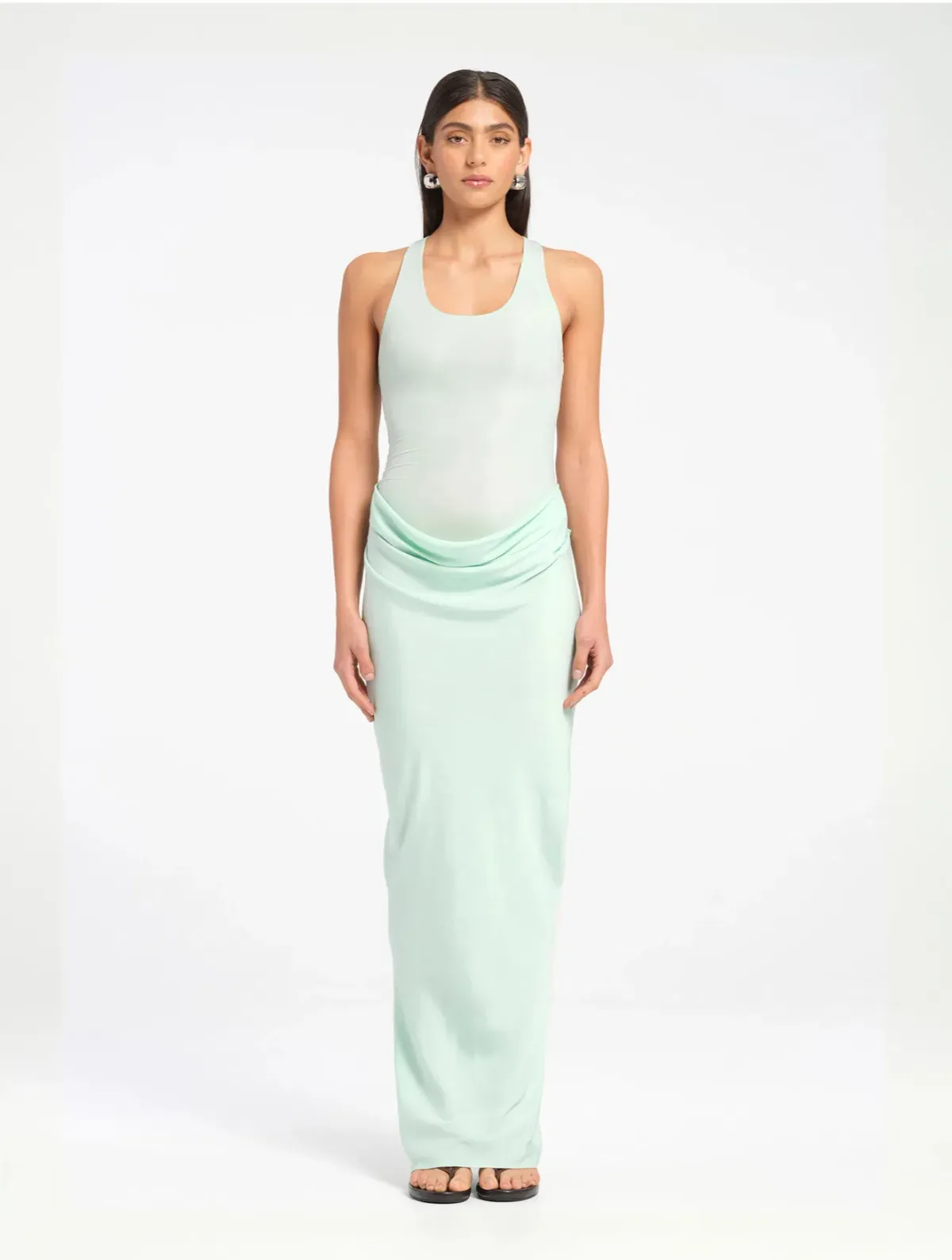 Benni Jade Maxi Dress Size 6 Bleached Aqua - Image 2