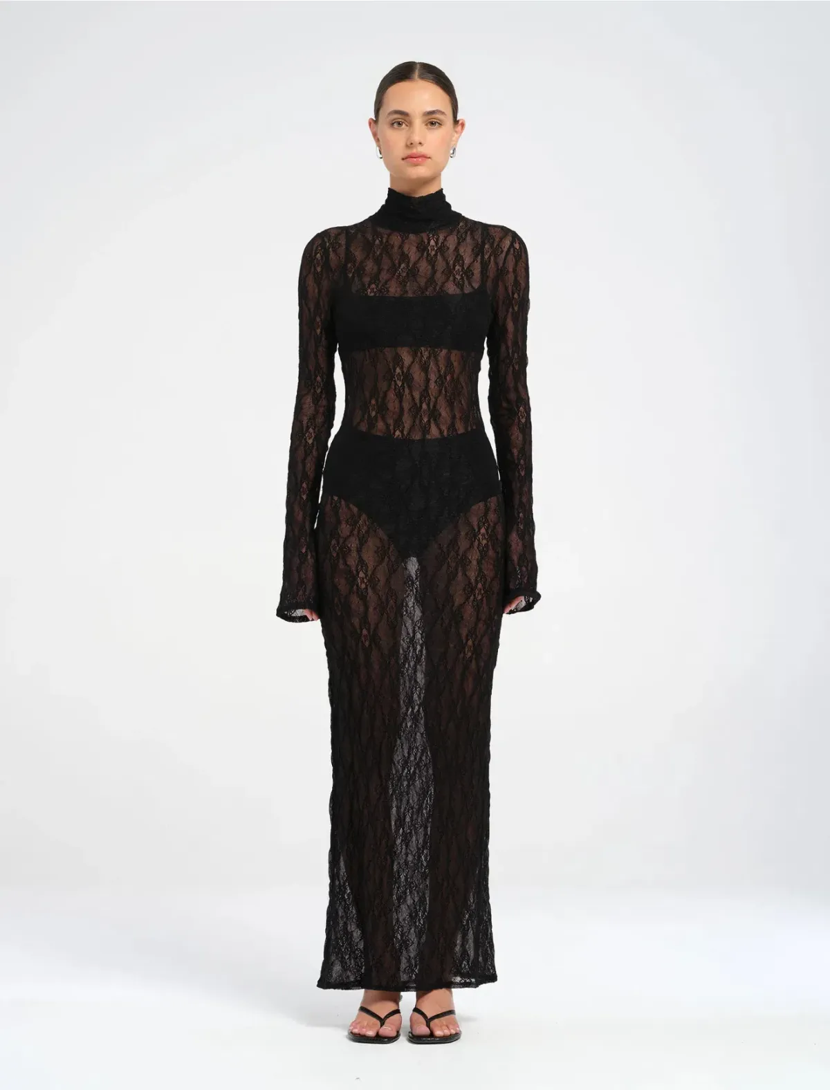 Dante Maxi Dress Size 6 Black - Image 4