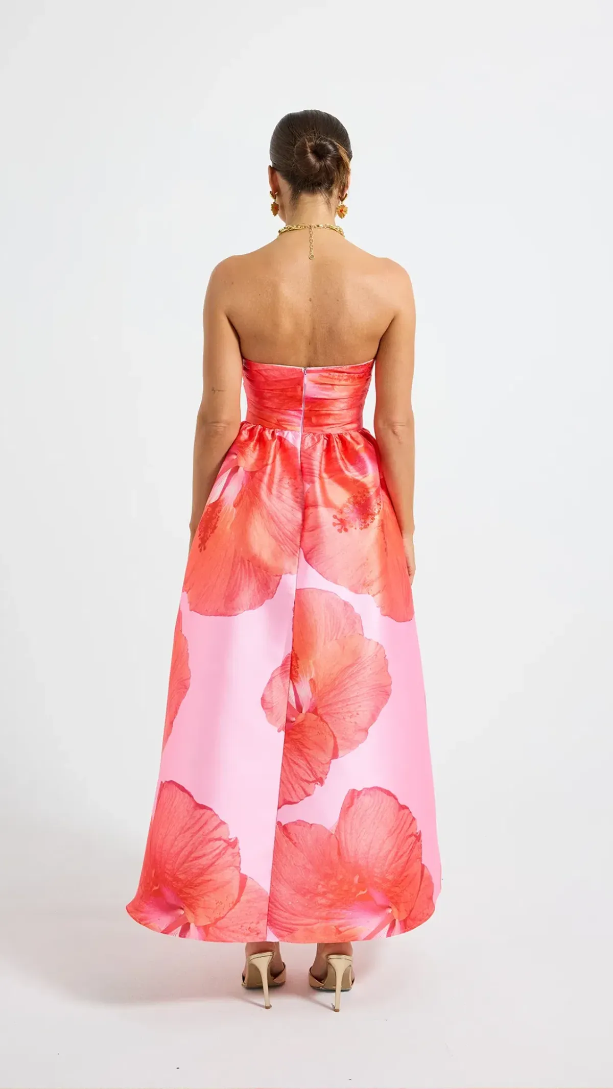 Pasduchas Kalani Strapless Midi Dress Size 8 - Image 3