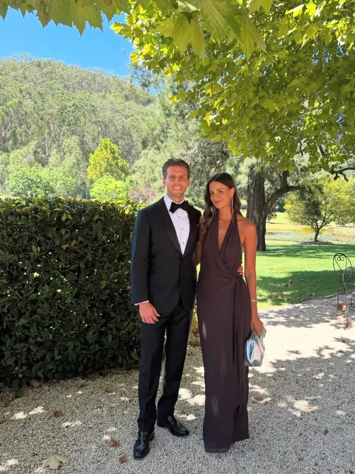 Bec & Bridge SONEVA WRAP DRESS - Dark chocolate size 8 - Image 1