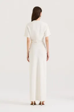 Henne Avila Maxi Dress in Cream Size 8 for rent on The Volte - image 3