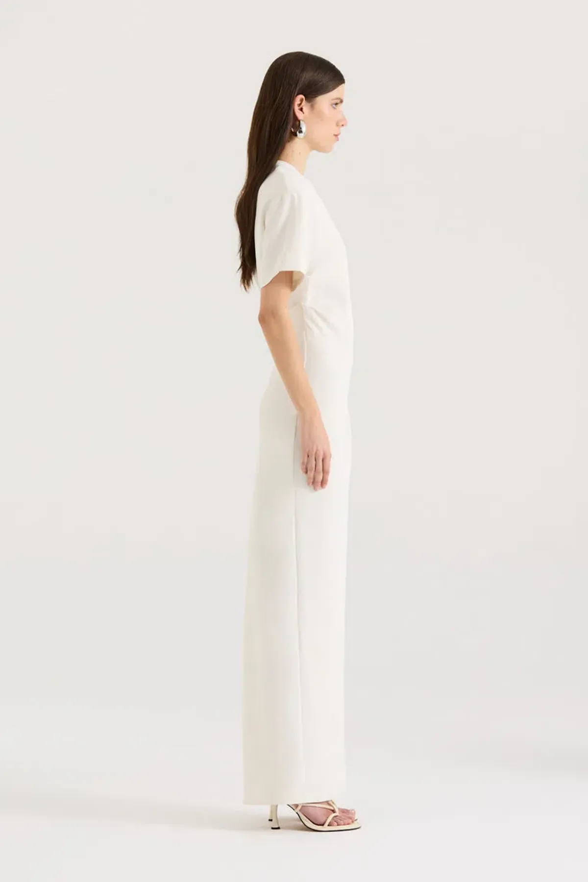 Henne Avila Maxi Dress in Cream Size 8 - Image 4