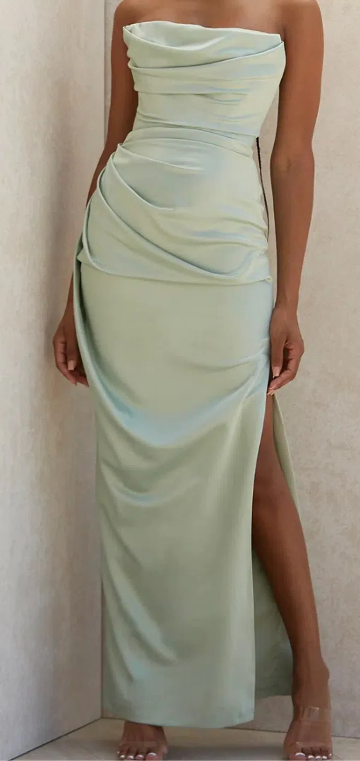 HOUSE OF CB Adrienne Corset Maxi (Sage Green) size 8 - Image 3