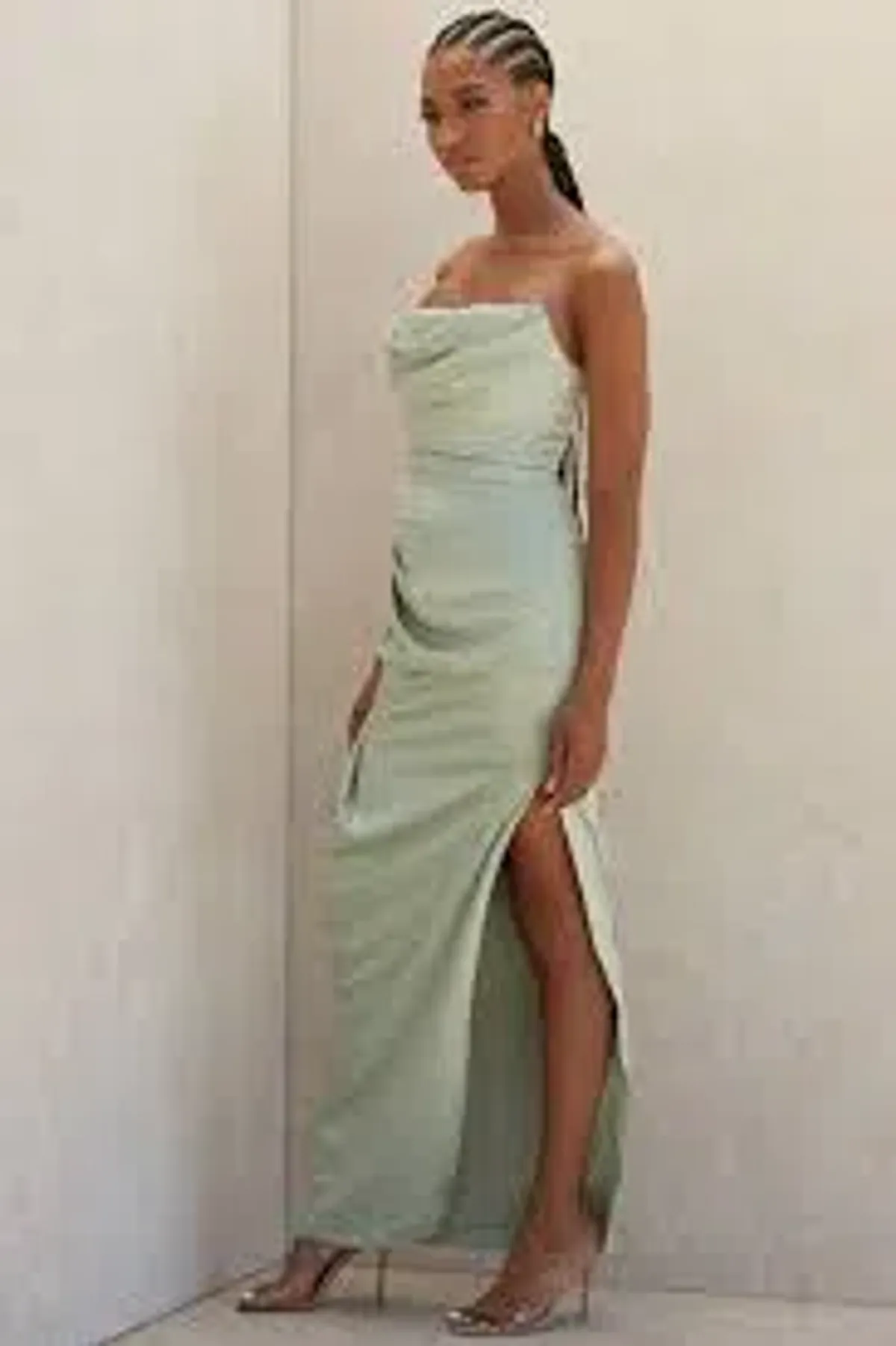 HOUSE OF CB Adrienne Corset Maxi (Sage Green) size 8 - Image 2