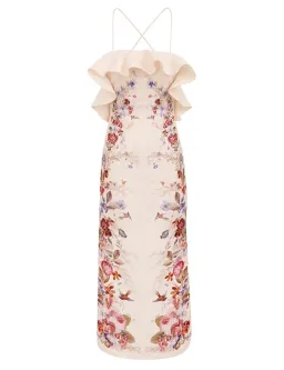 Zimmermann Patience Frill Midi Dress Size 0 for rent on The Volte - image 1