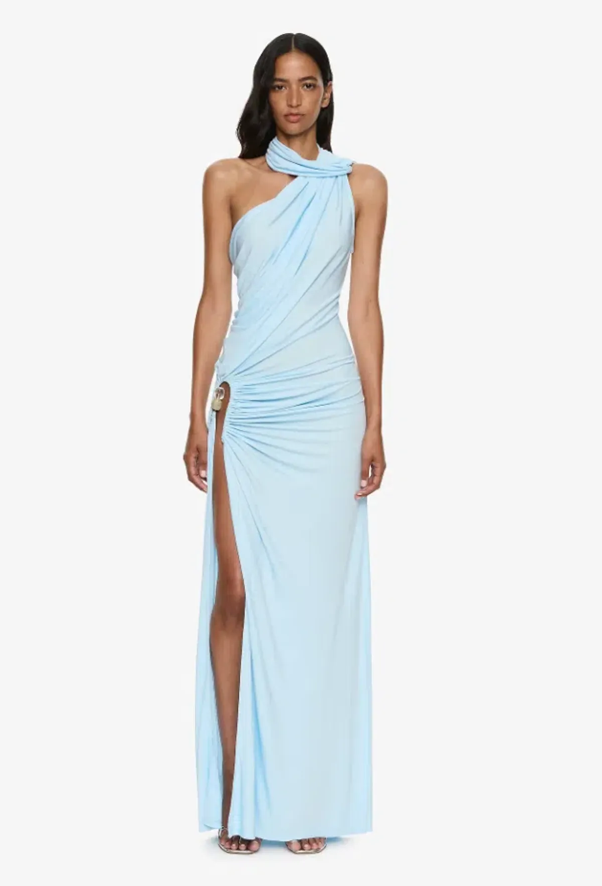 Christopher Esber Helix Crystal Gown Lago Blue Size 6 - Image 1