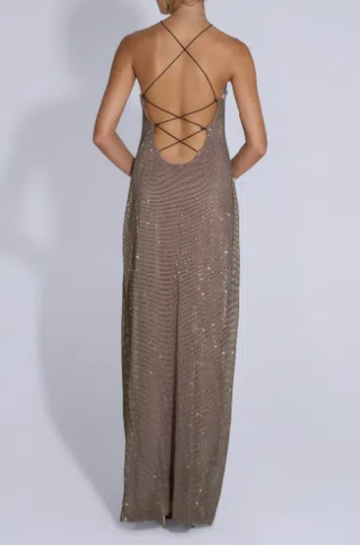 L'idee Cosmopolitan Smoke Sequin Maxi Dress - 10  - Image 2