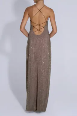 L'idee Cosmopolitan Smoke Sequin Maxi Dress - 10  for rent on The Volte - image 2