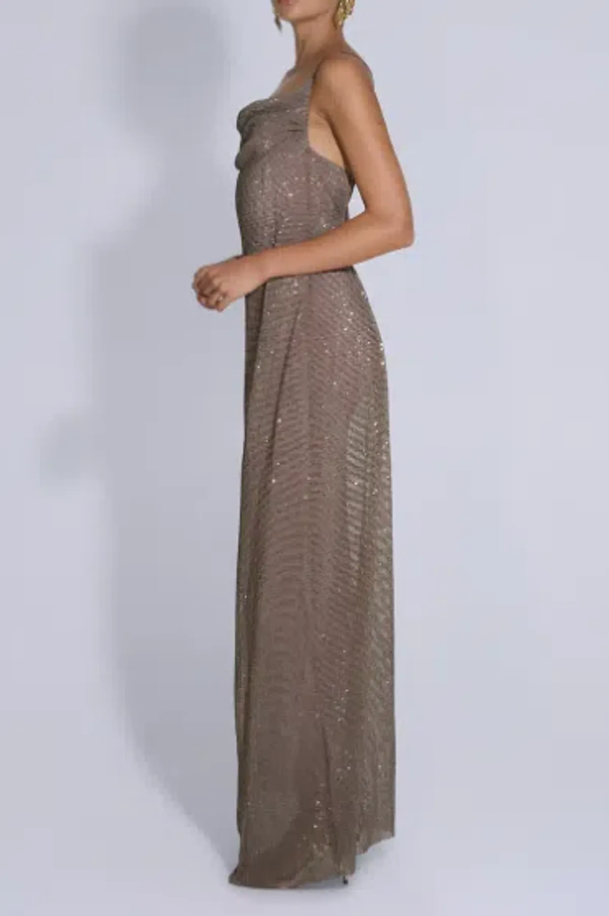 L'idee Cosmopolitan Smoke Sequin Maxi Dress - 10  - Image 3