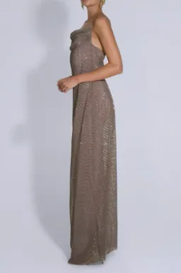 L'idee Cosmopolitan Smoke Sequin Maxi Dress - 10  for rent on The Volte - image 3
