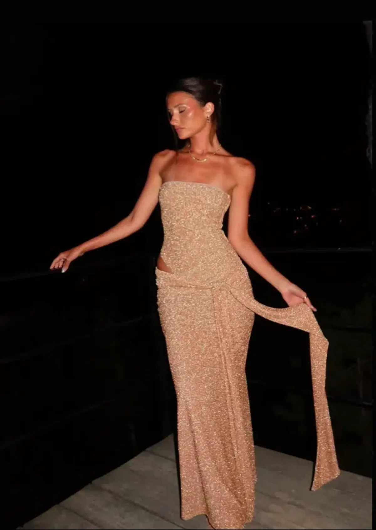 Elaai Monaco Dress Honey - Image 1