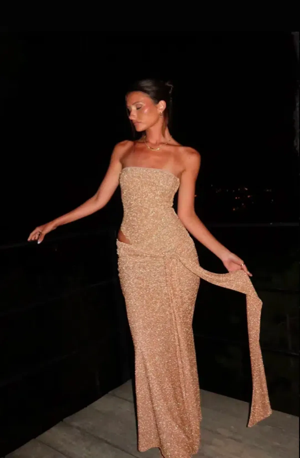 Elaai Monaco Dress Honey - Image 1