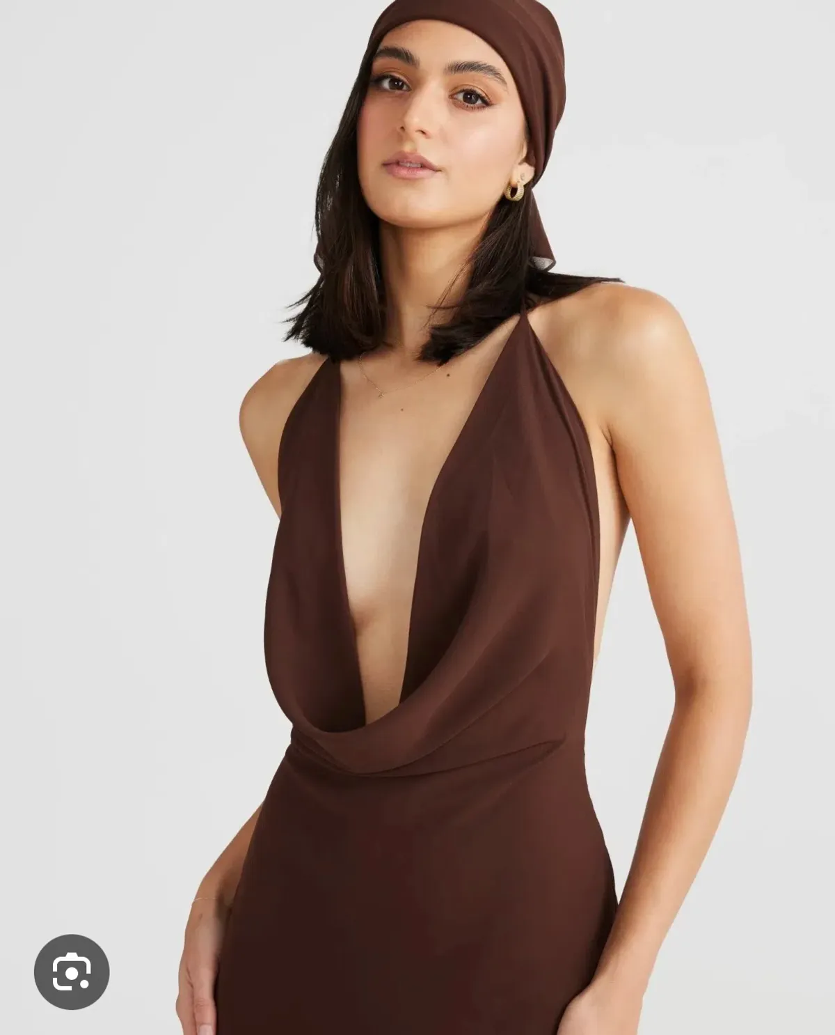 Melani the label Lopez gown chocolate size Large - Image 3