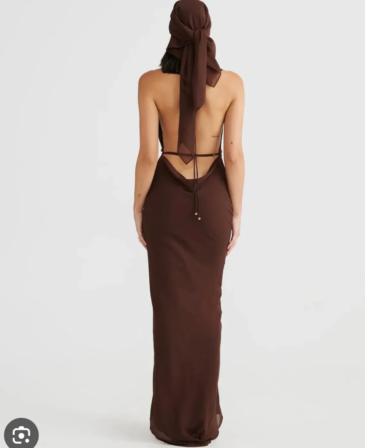 Melani the label Lopez gown chocolate size Large - Image 2