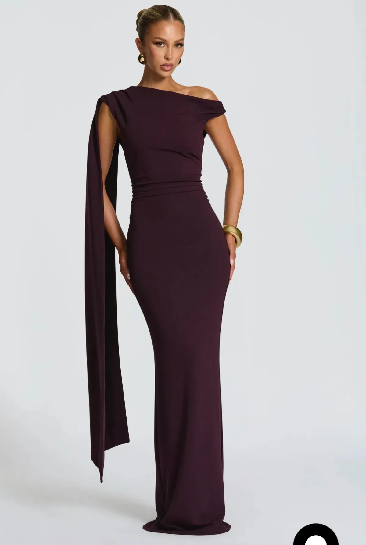 Babyboo Kylie maxi dress in plum size Small - Image 1