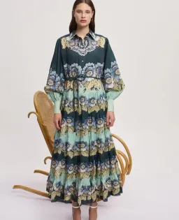 Alemais Maddalena Shirtdress size 12 for rent on The Volte - image 1