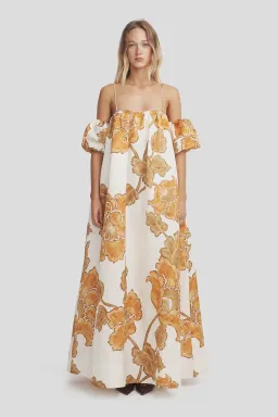 Hansen and Gretel Vetiver dress sunshine bloom size small/8 for rent on The Volte - image 1
