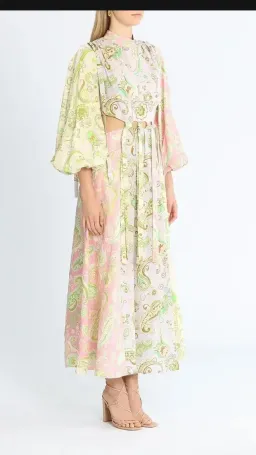 Alemais Marta Cutout Midi Dress Print s.6 for rent on The Volte - image 2