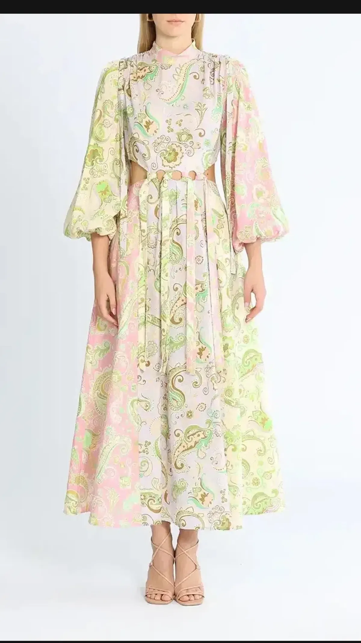 Alemais Marta Cutout Midi Dress Print s.6 - Image 1