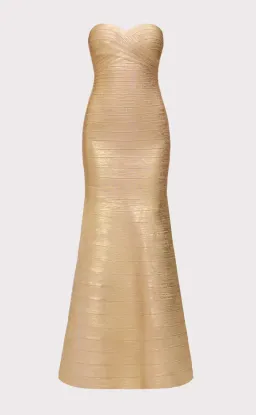 GOLD SARA GOWN for rent on The Volte - image 3
