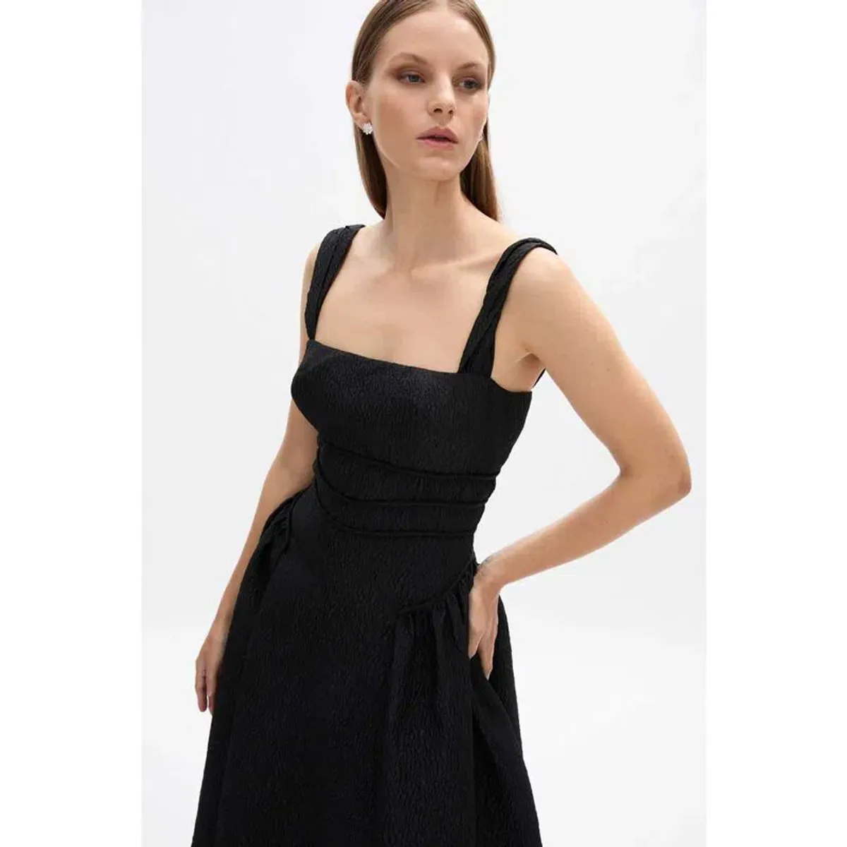 Rachel Gilbert Sophia Strap Dress in Black Size 4 / AU 14 - Image 3