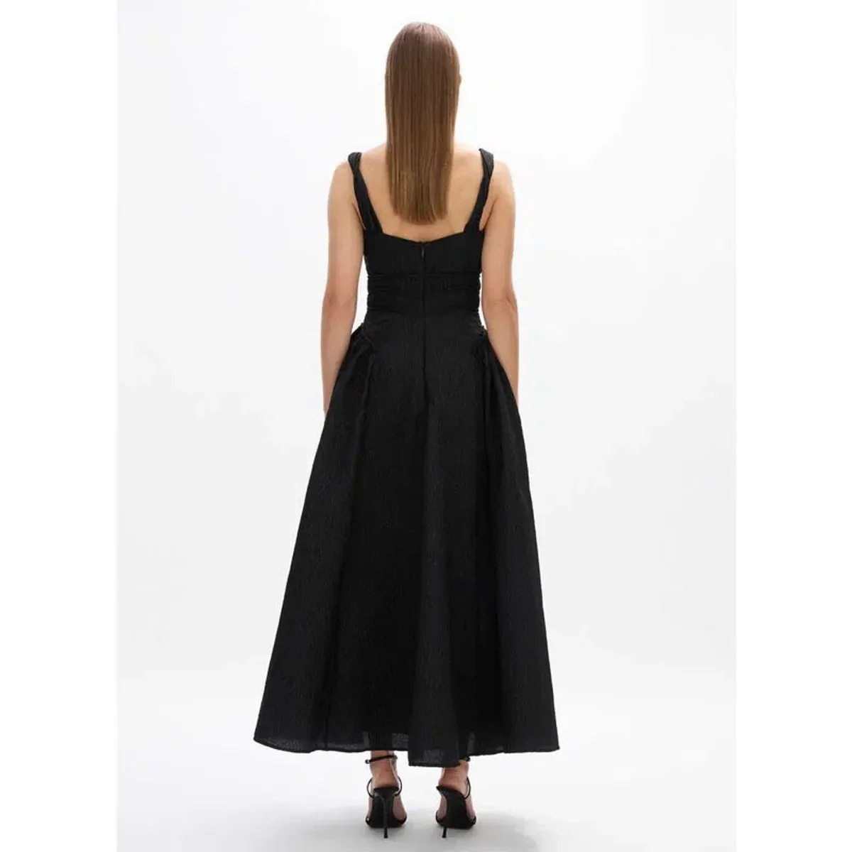 Rachel Gilbert Sophia Strap Dress in Black Size 4 / AU 14 - Image 4