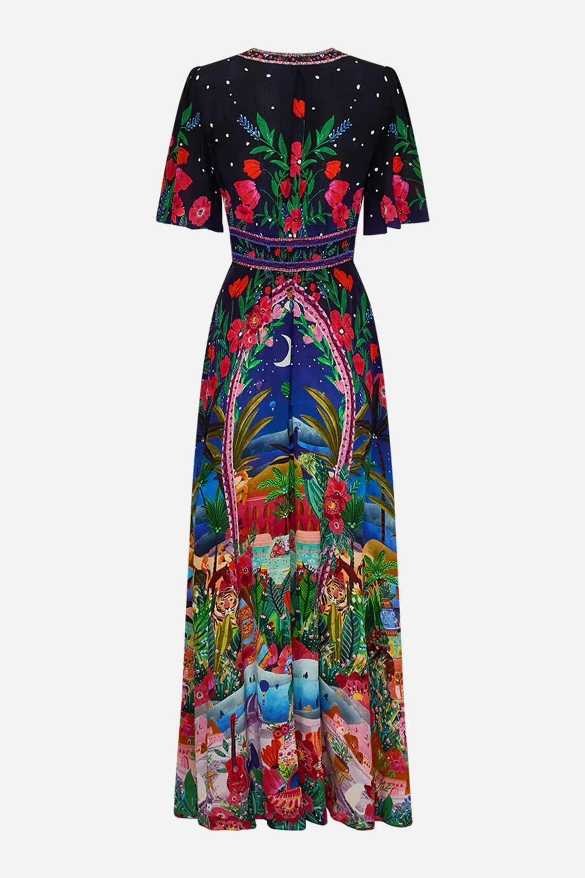 Camilla Midnight Muses Size XL Shaped Waistband Dress with Flutter Sleeves  - Image 7