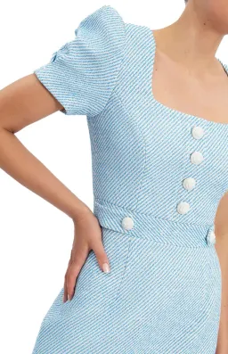 Rebecca Vallance Charlene Midi Blue & White Size AU10 for rent on The Volte - image 3