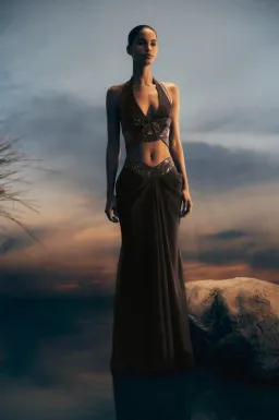 MESHKI Siren Halter Top & Maxi Skirt. Size S / AU 8 for rent on The Volte - image 7