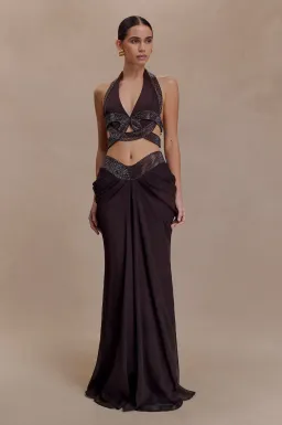 MESHKI Siren Halter Top & Maxi Skirt. Size S / AU 8 for rent on The Volte - image 3