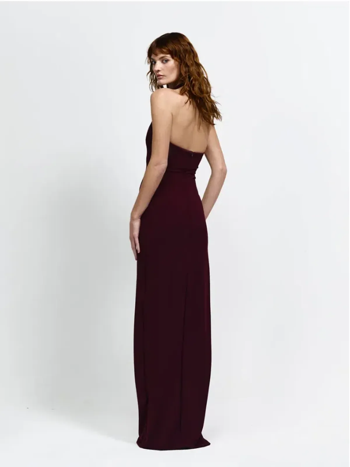Effie Kats Myla Gown Wine Small  - Image 3